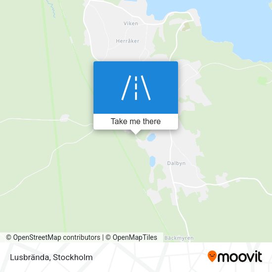 Lusbrända map
