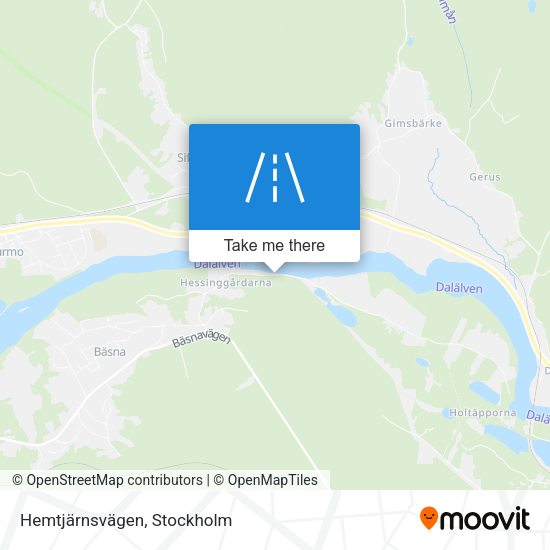 Hemtjärnsvägen map