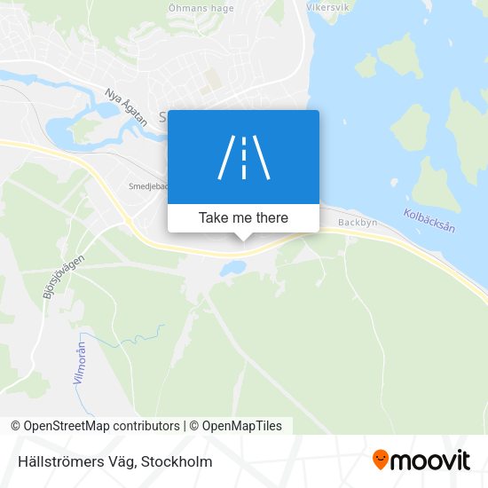 Hällströmers Väg map