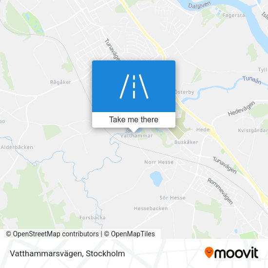 Vatthammarsvägen map