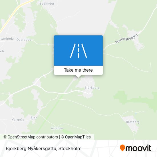 Björkberg Nyåkersgattu map