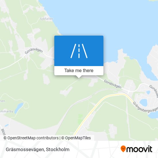 Gräsmossevägen map