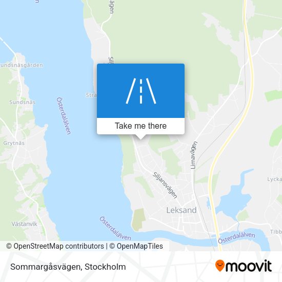 Sommargåsvägen map