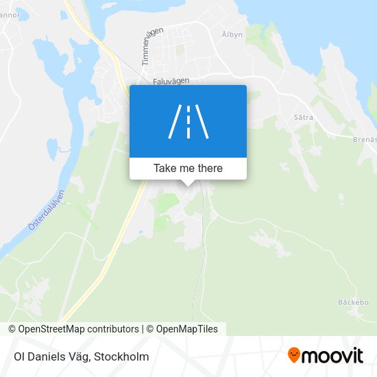 Ol Daniels Väg map
