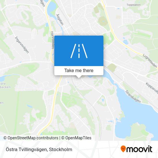 Östra Tvillingvägen map