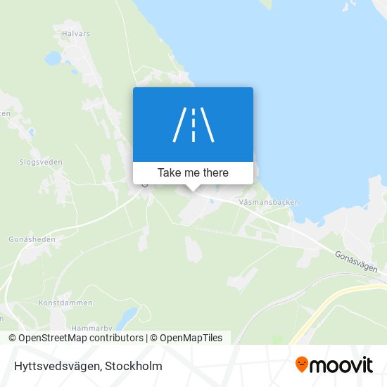 Hyttsvedsvägen map