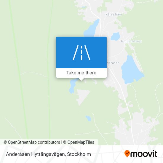 Änderåsen Hyttängsvägen map