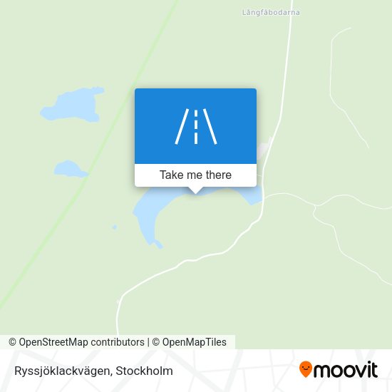 Ryssjöklackvägen map