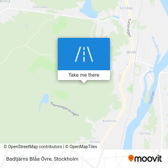 Badtjärns Blåa Övre map