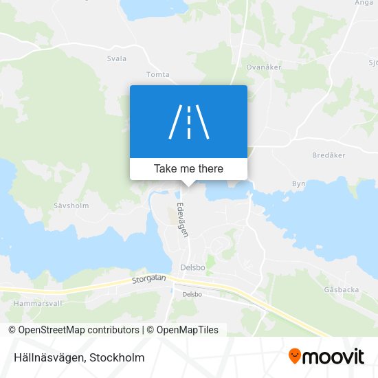 Hällnäsvägen map