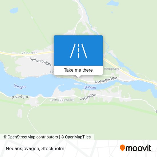 Nedansjövägen map