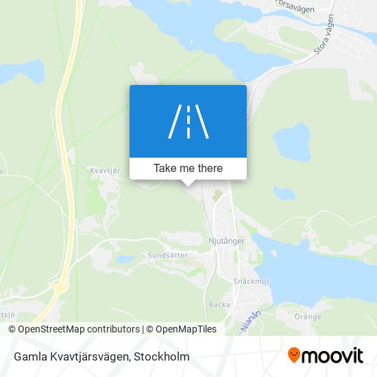 Gamla Kvavtjärsvägen map