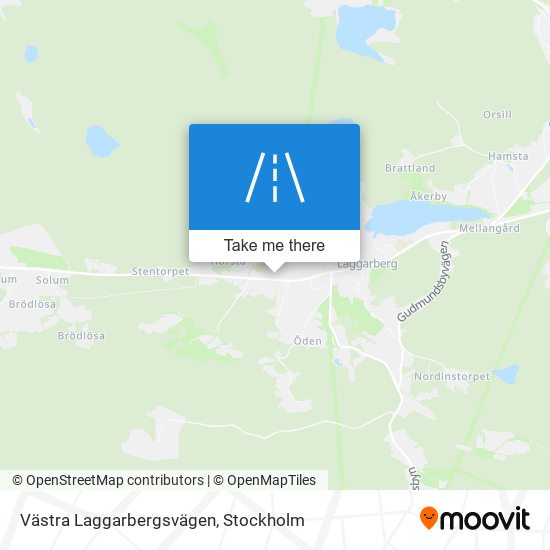 Västra Laggarbergsvägen map