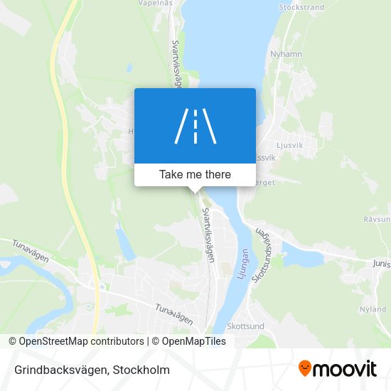 Grindbacksvägen map