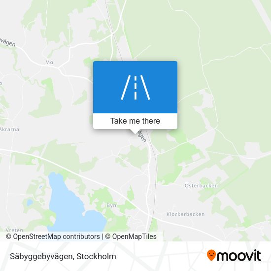 Säbyggebyvägen map