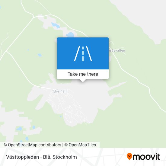 Västtoppleden - Blå map