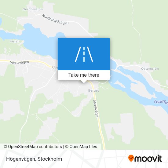 Högenvägen map