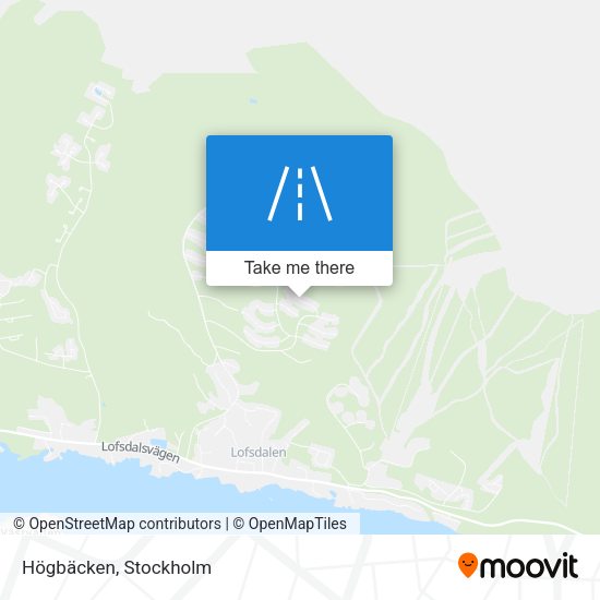 Högbäcken map