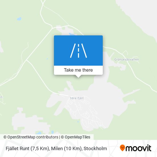 Fjället Runt (7,5 Km), Milen (10 Km) map