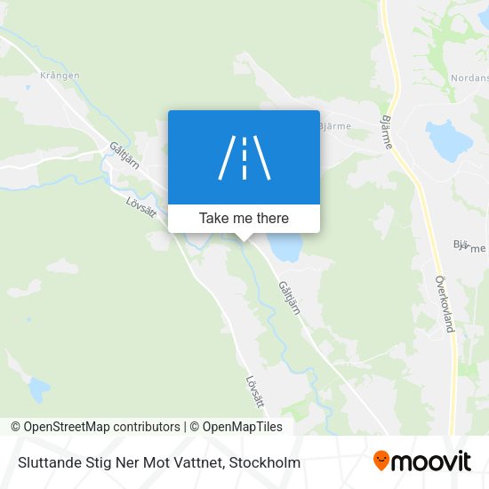 Sluttande Stig Ner Mot Vattnet map