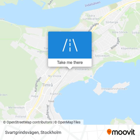 Svartgrindsvägen map