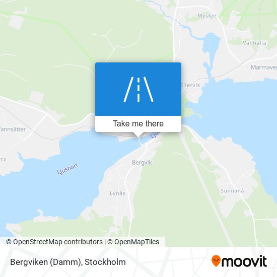 Bergviken (Damm) map