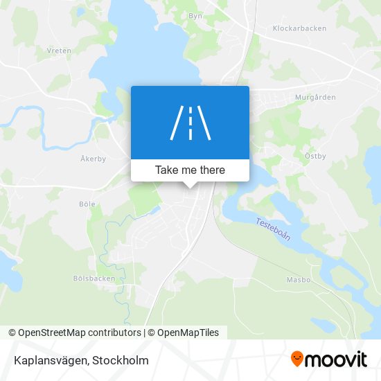 Kaplansvägen map