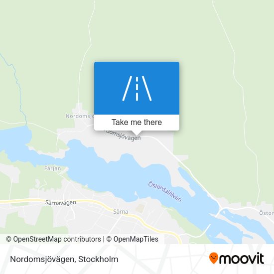 Nordomsjövägen map