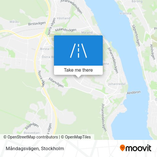 Måndagsvägen map