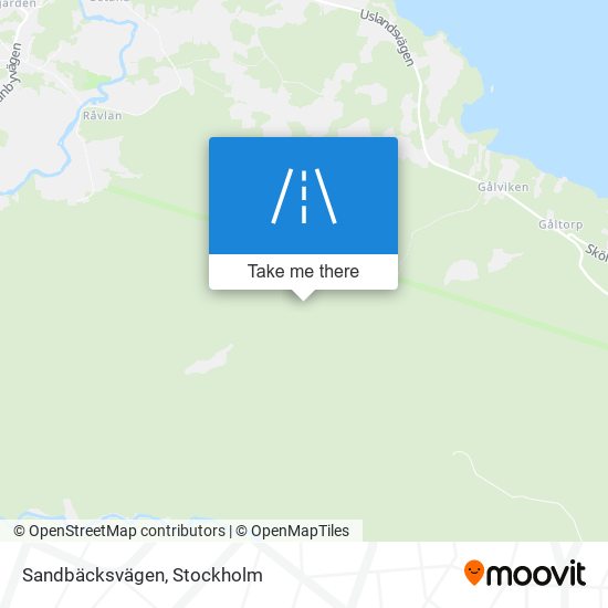 Sandbäcksvägen map