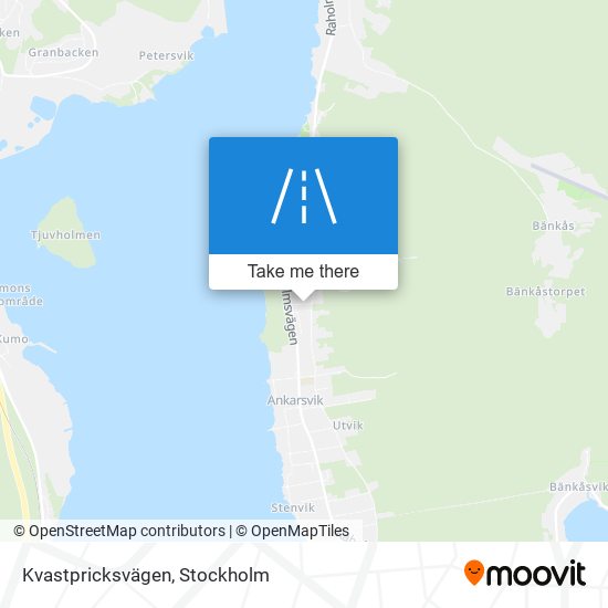 Kvastpricksvägen map