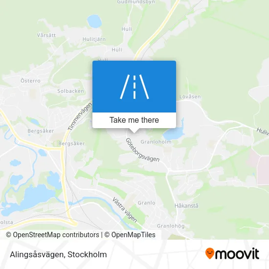 Alingsåsvägen map