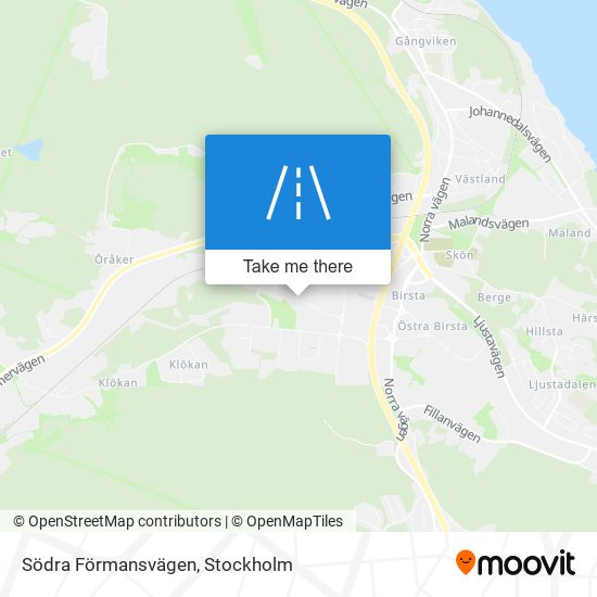 Södra Förmansvägen map