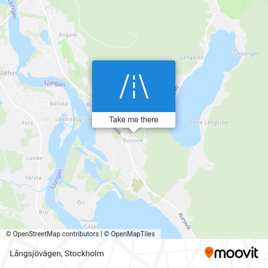 Långsjövägen map