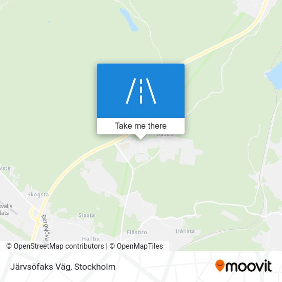 Järvsöfaks Väg map