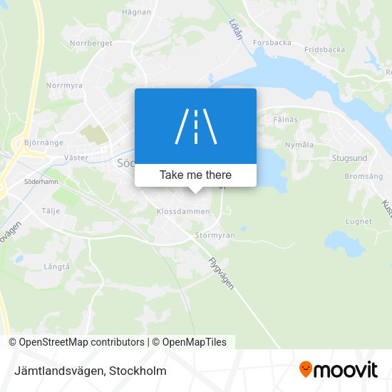 Jämtlandsvägen map