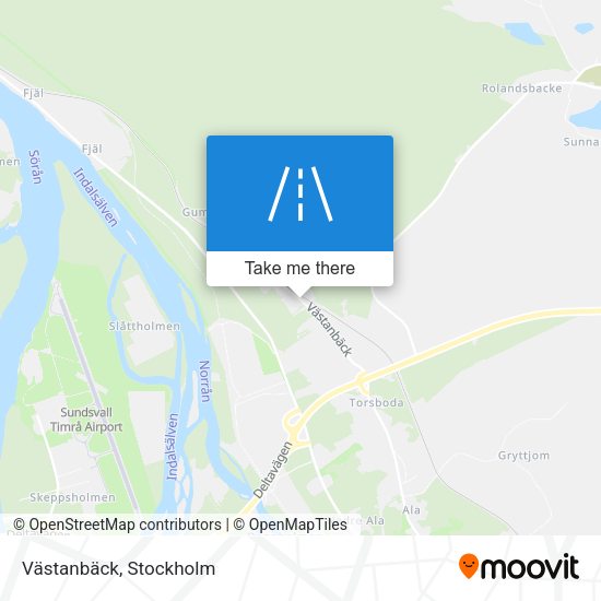 Västanbäck map