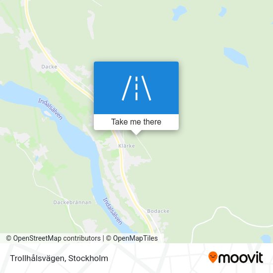 Trollhålsvägen map