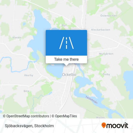 Sjöbacksvägen map