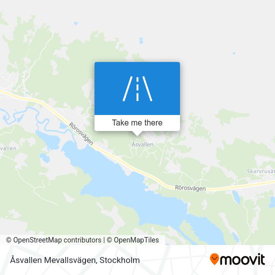Åsvallen Mevallsvägen map