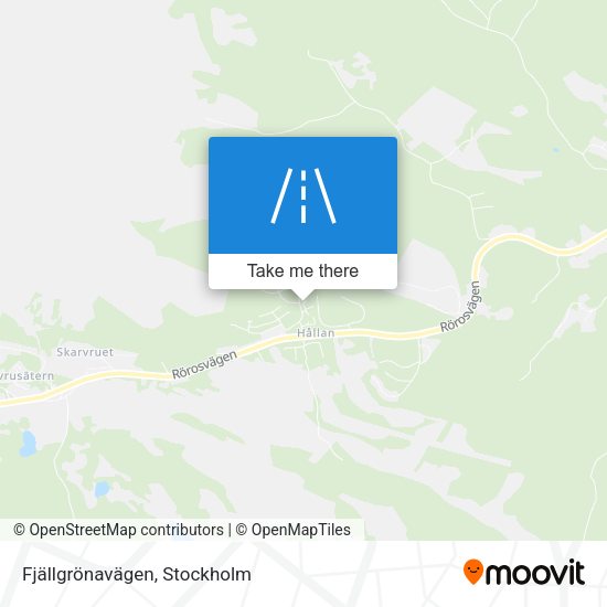 Fjällgrönavägen map