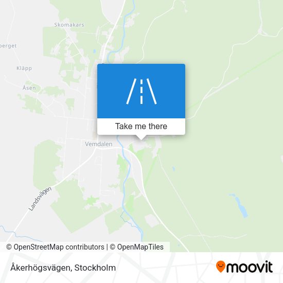 Åkerhögsvägen map
