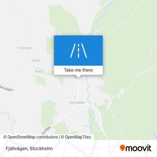 Fjällvägen map
