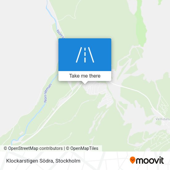 Klockarstigen Södra map