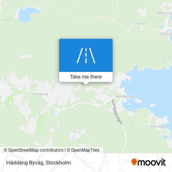 Häddäng Byväg map