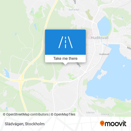 Slädvägen map