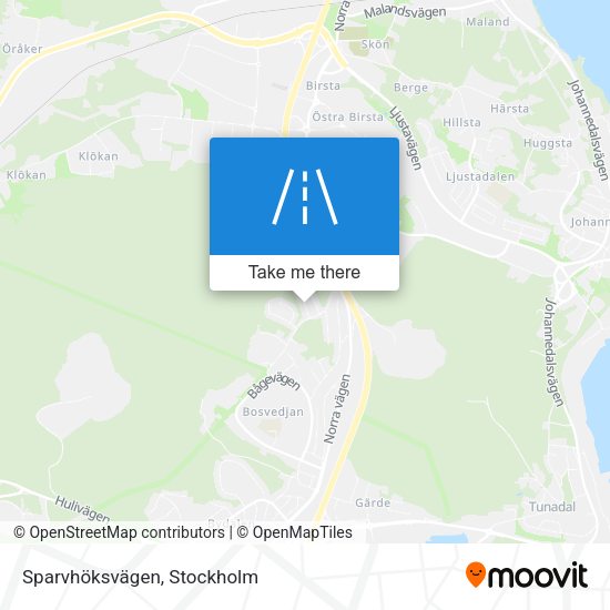 Sparvhöksvägen map