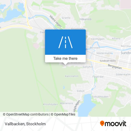 Vallbacken map