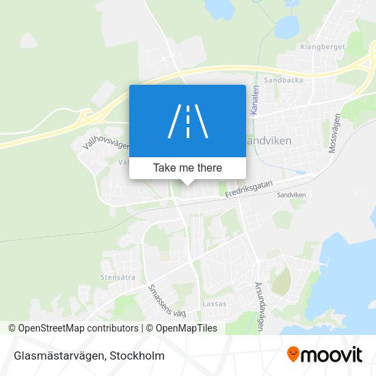Glasmästarvägen map