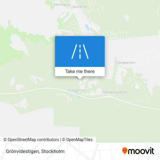 Grönvidestigen map